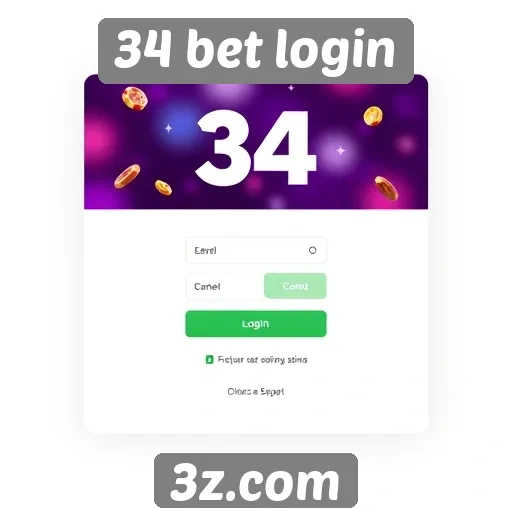 Interface e design do site 34 bet login